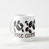 Kaffeebohnen Kaffeetasse (Vorderseite Links)