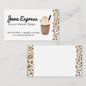 Kaffeebohnen | Kaltbraugetränk Visitenkarte (Vorne/Hinten)