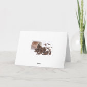 Kaffeebohnen Karte (Rückseite)