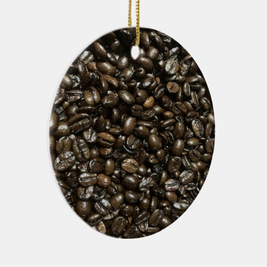 Kaffeebohnen Keramik Ornament (Rechts)