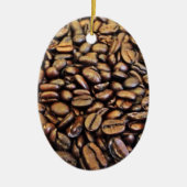 Kaffeebohnen Keramikornament (Vorne)