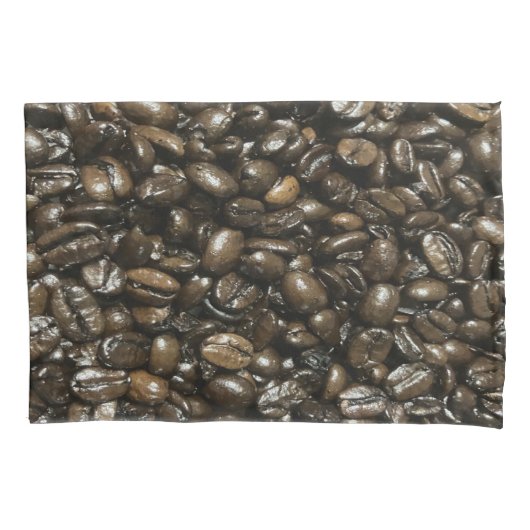 Kaffeebohnen Kissenbezug (Vorderseite)