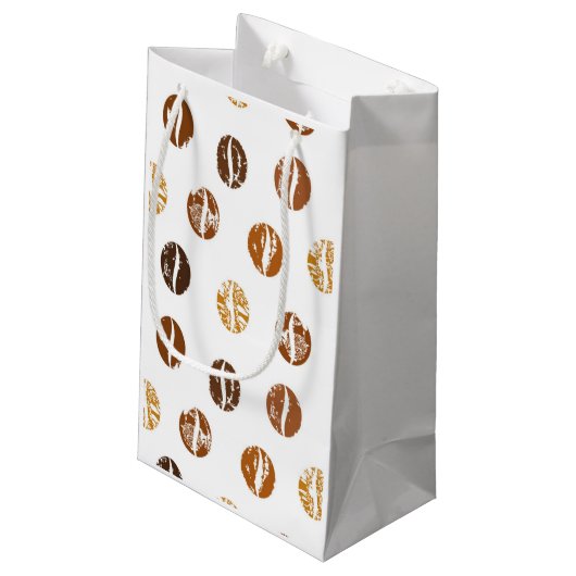 Kaffeebohnen Kleine Geschenktüte (Rückseite Schrägansicht)