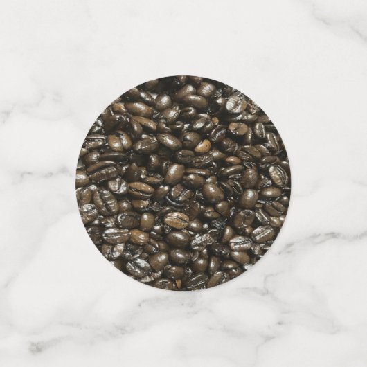 Kaffeebohnen Konfetti (Klein Vorderseite)