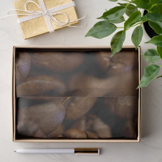 Kaffeebohnen Küche 20x30 Decoupage Hintergrund Seidenpapier (Geschenk)