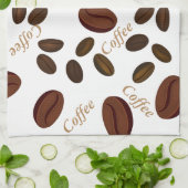 Kaffeebohnen Küchentuch 16" x 24" (Gefaltet)