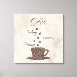 Kaffeebohnen-Kunst auf Stretch-Leinwand-Druck Leinwanddruck