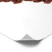 Kaffeebohnen lächeln poster (Ecke)