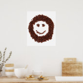 Kaffeebohnen lächeln poster (Küche)