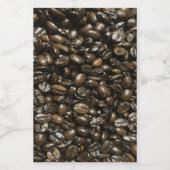 Kaffeebohnen Lebensmitteletikett (Einzelnes Label)