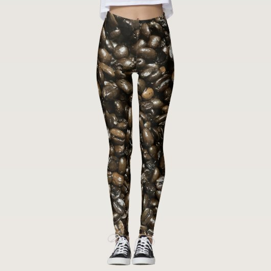 Kaffeebohnen Leggings (Vorderseite)