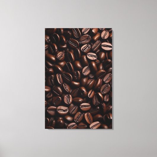 Kaffeebohnen Leinwanddruck (Vorderseite)