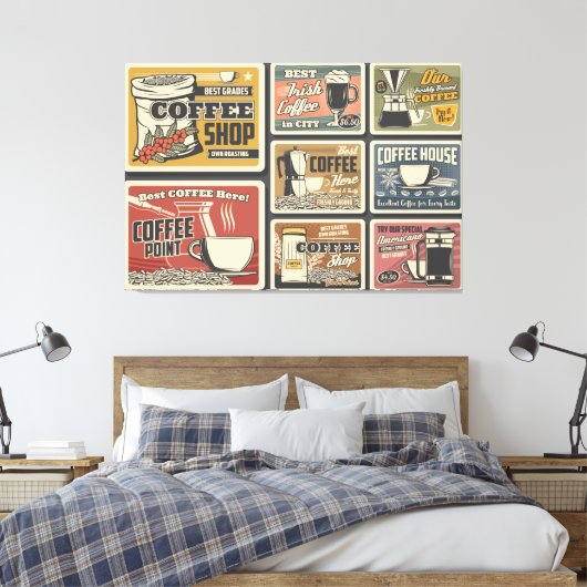 Kaffeebohnen Leinwanddruck (Insitu (Schlafzimmer))
