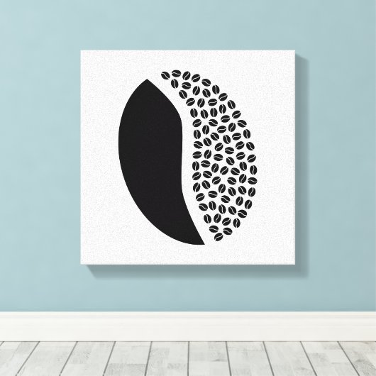 Kaffeebohnen Leinwanddruck (Insitu (Holzboden))