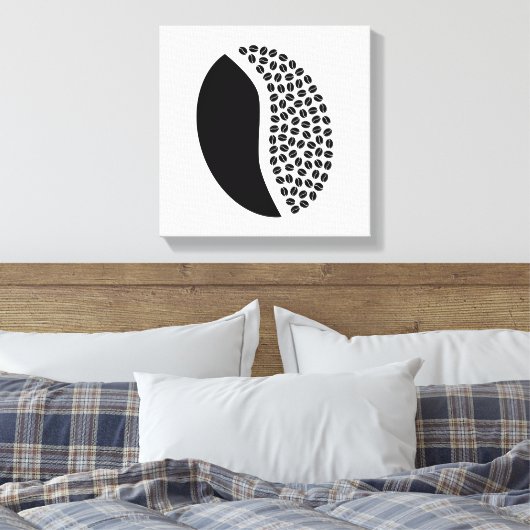 Kaffeebohnen Leinwanddruck (Insitu (Schlafzimmer))