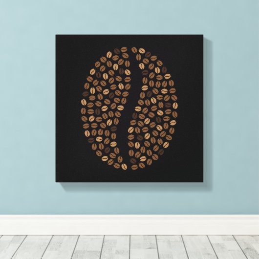 Kaffeebohnen Leinwanddruck (Insitu (Holzboden))