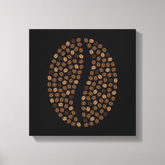 Kaffeebohnen Leinwanddruck (Vorderseite)