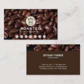 Kaffeebohnen-Lochkarte Treuekarte (Vorne/Hinten)