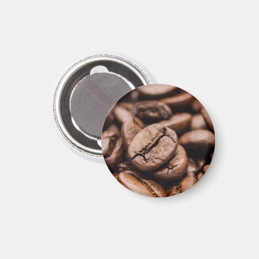 Kaffeebohnen Magnet (Vorderseite/Rückseite)