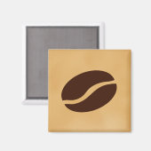 Kaffeebohnen Magnet (Vorderseite/Rückseite)