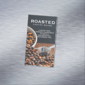 Kaffeebohnen Magnetische Visitenkarte (Beispiel)