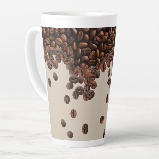 Kaffeebohnen Milchtasse (Linke Ecke)