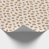 Kaffeebohnen mit Creme Geschenkpapier (Ecke)