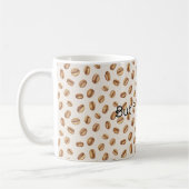 Kaffeebohnen mit Creme Kaffeetasse (Links)