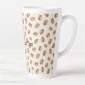 Kaffeebohnen mit Creme Milchtasse (Rechts)