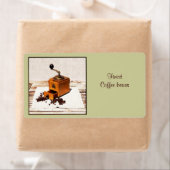 Kaffeebohnen mit Etikett für Kaffeemaschine (Insitu)