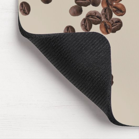 Kaffeebohnen Mousepad (Ecke)
