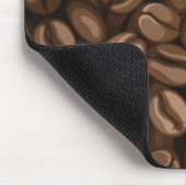 Kaffeebohnen Mousepad (Ecke)