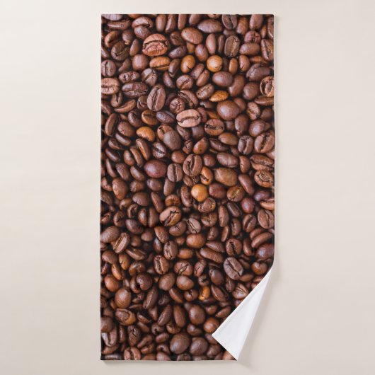 Kaffeebohnen-Muster Badehandtuch (Badehandtuch)