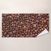 Kaffeebohnen-Muster Badehandtuch (Badehandtuch)