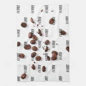 Kaffeebohnen Muster, Küchenhandtücher Geschirrtuch (Vertikal)