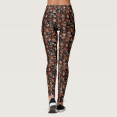 Kaffeebohnen-Muster-Leggings Leggings (Rückseite)