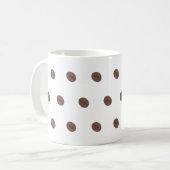 Kaffeebohnen-Muster Minimalistisches Design Kaffeetasse (Vorderseite Links)