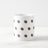 Kaffeebohnen-Muster Minimalistisches Design Kaffeetasse (Mittel)