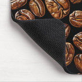 Kaffeebohnen-Muster Mousepad (Ecke)
