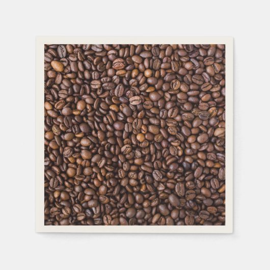 Kaffeebohnen-Muster Serviette (Vorderseite)