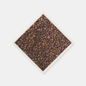 Kaffeebohnen-Muster Serviette (Ecke)