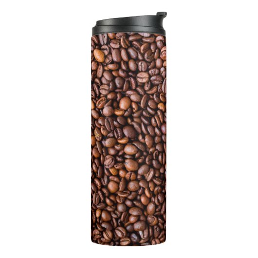 Kaffeebohnen-Muster Thermosbecher (Nach links gedreht)