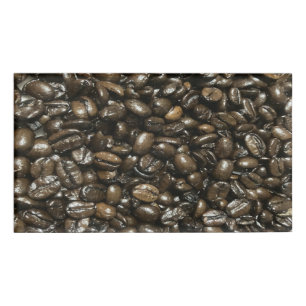 Kaffeebohnen Namenschild
