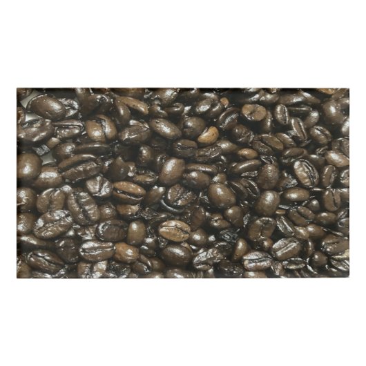 Kaffeebohnen Namenschild (Vorderseite)