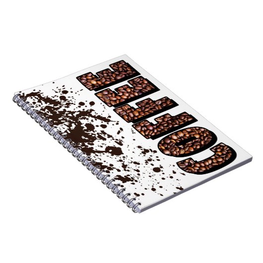 Kaffeebohnen Notizblock (Rechte Seite)