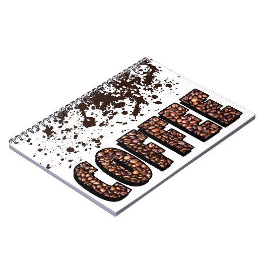 Kaffeebohnen Notizblock (Linke Seite)