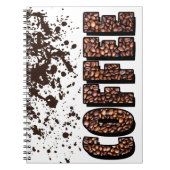 Kaffeebohnen Notizblock (Vorderseite)