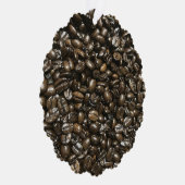 Kaffeebohnen Ornament Karte (Rechts)