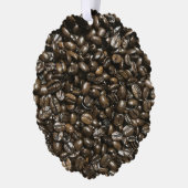 Kaffeebohnen Ornament Karte (Links)