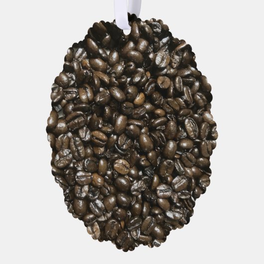 Kaffeebohnen Ornament Karte (Links)